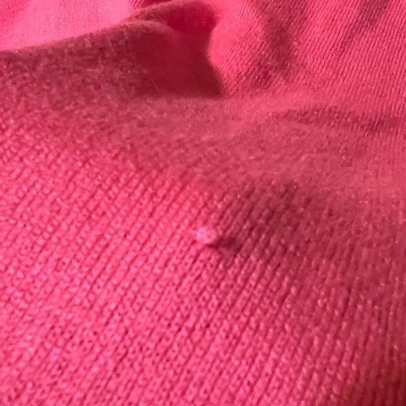 Kate Spade Hot Pink Button-Up Knit Cardigan W/ Bow On Back Sz Small - Picture 8 of 8